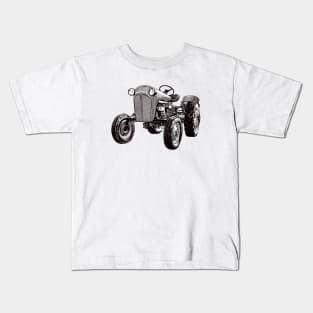 Drawing of an old tractor Kids T-Shirt